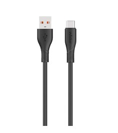 USB-кабель Walker Soft Silicone C585 (1m) (Type-C) (Чёрный)