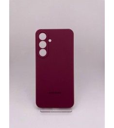 Чохол Silicone Case with MagSafe Samsung Galaxy S25 FE (Бордовий)