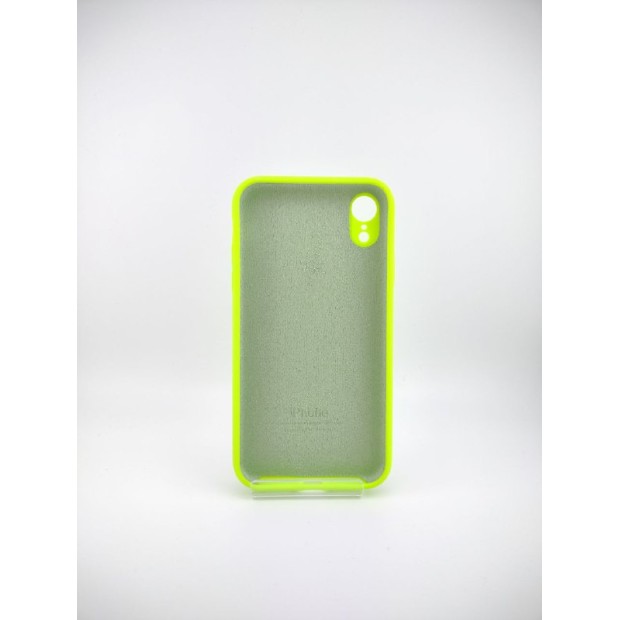 Силіконовий оригінальний чохол RoundCam для Apple iPhone XR (27) Grass Green