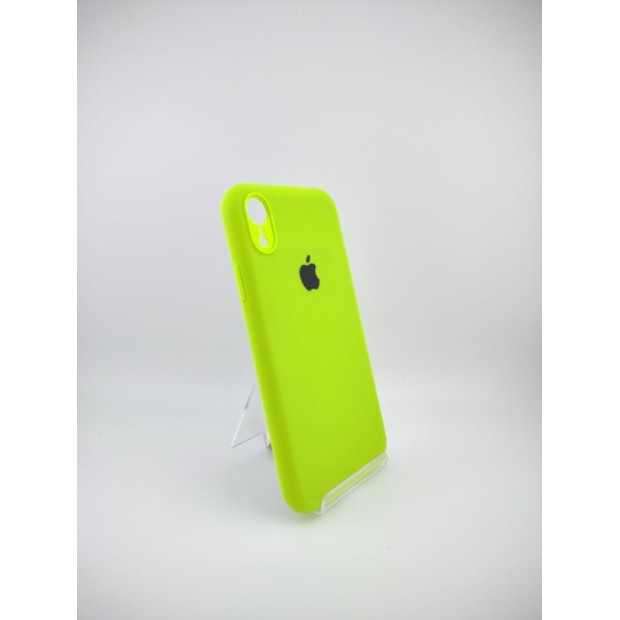 Силіконовий оригінальний чохол RoundCam для Apple iPhone XR (27) Grass Green
