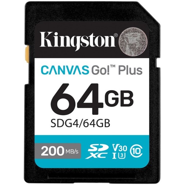 Карта пам'яті Kingston Canvas Go! Plus SDXC 64GB (Class 10) (A2) (SDCG4)