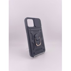 Бронь-чехол Ring Serge Armor ShutCam Case Apple iPhone 12 / 12 Pro (Чёрный)