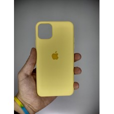 Силіконовий оригінальний чохол Apple для iPhone 11 Pro Max (Кремовий жовтий)