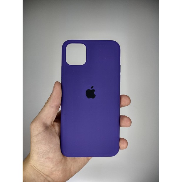 Силіконовий оригінальний чохол для Apple iPhone 11 Pro Max (02) ультрафіолетовий.