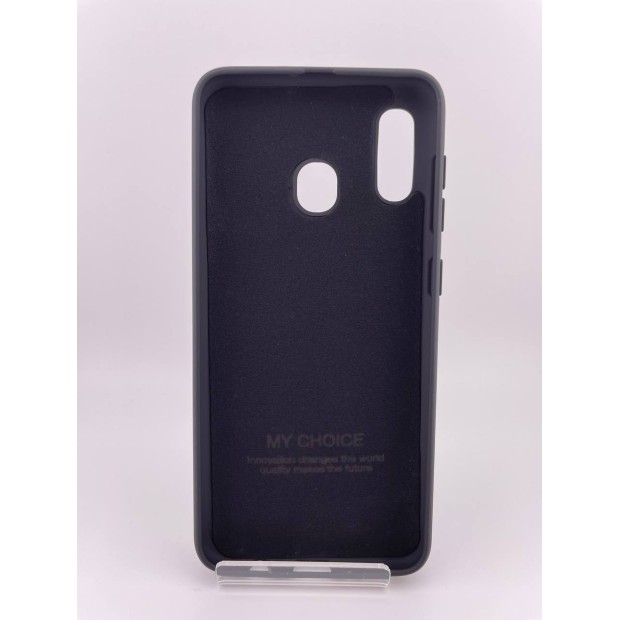 Силіконовий оригінальний чохол-логотип Samsung Galaxy A20  /  A30 (2019) (чорний)