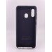 Силіконовий оригінальний чохол-логотип Samsung Galaxy A20  /  A30 (2019) (чорний)