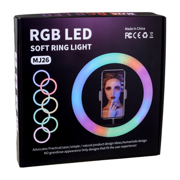 Набор для съемки LED-лампа MJ-26 (26cm) RGB Remote (Чёрный)