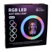 Набір для зйомки LED-лампа MJ-26 (26 см) RGB Remote (Чорний)