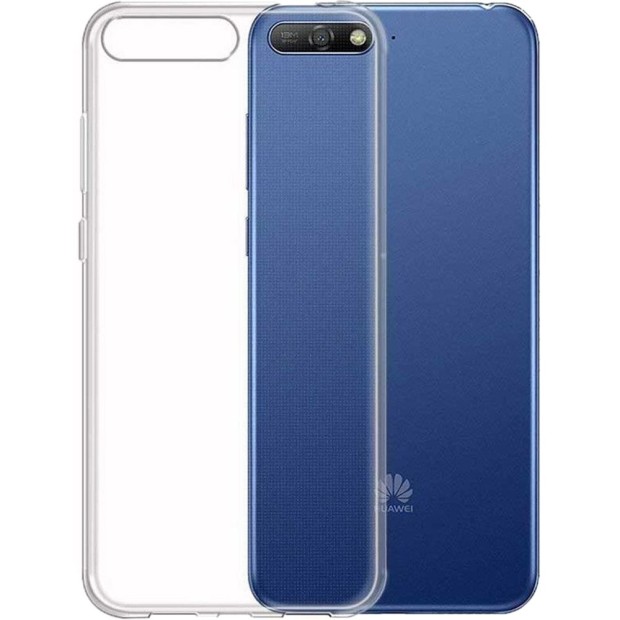 Силиконовый чехол WS Huawei Y6 (2018) / Honor 7A Pro (прозрачный)