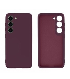 Силіконовий чохол Original Samsung Galaxy S23 (ShutCam) (винного кольору)