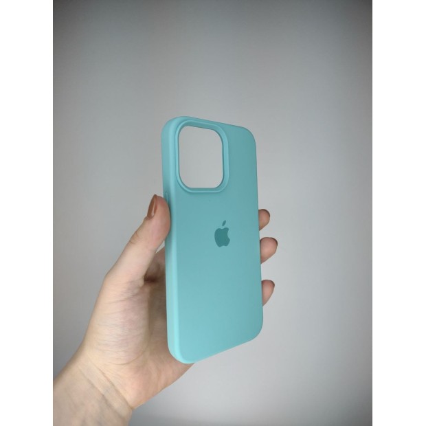 Силіконовий оригінальний чохол для Apple iPhone 13 Pro (23) Sea Blue