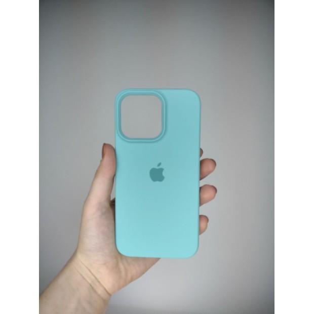 Силіконовий оригінальний чохол для Apple iPhone 13 Pro (23) Sea Blue
