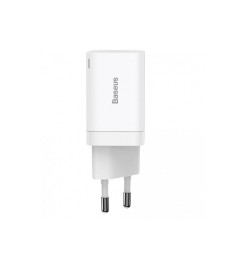 Адаптер живлення Baseus Super Si Pro 30W (1 Type-C  /  1 USB) (Білий) CCSUPP-E02..