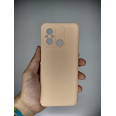 Силикон Original Xiaomi Redmi 12C / 11A (ShutCam) (Персиковый)