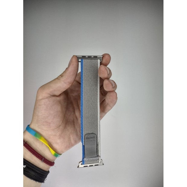 Ремешок Trail Loop Apple Watch 42 / 44 / 49 (Grey/Blue)