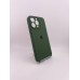 Силіконовий оригінальний чохол RoundCam для Apple iPhone 15 Pro Max (73) лісовий зелений