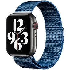 Ремешок Milanese Loop Apple Watch 38 / 40 / 41 / SE (Blue Cobalt) Ремешок Milanese Loop Apple Watch 38 / 40 / 41 / SE (Blue Cobalt)