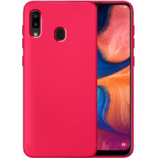 Силикон Original 360 Case Samsung Galaxy A20 / A30 (Малиновый)