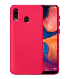 Силіконовий чохол Original 360 для Samsung Galaxy A20  /  A30 (Малиновий)