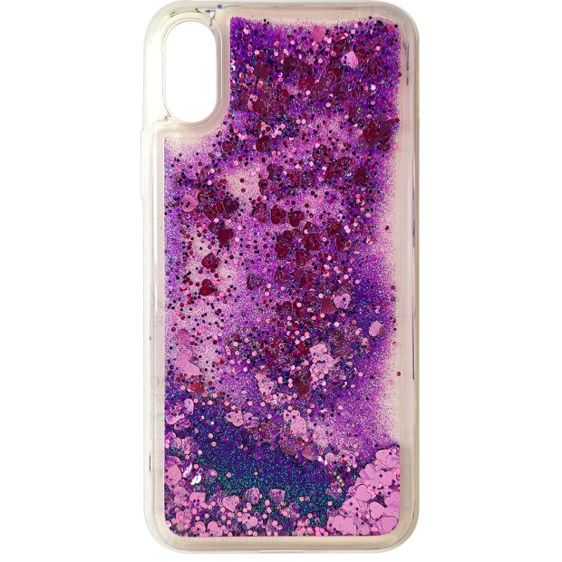 Рідкий силіконовий чохол моделі Liquid Fashion для Apple iPhone X  /  XS (Фіолетовий)