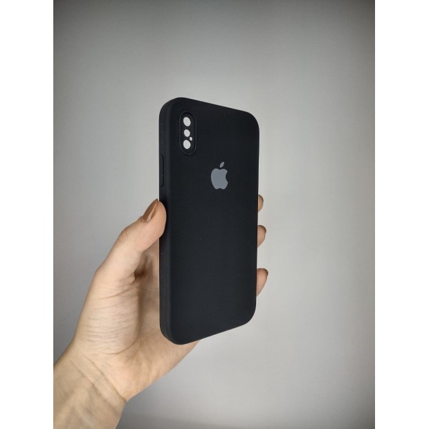 Силикон Original Square RoundCam Case Apple iPhone X / XS (07) Black Силикон Original Square RoundCam Case Apple iPhone X / XS (07) Black