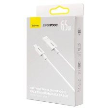 USB-кабель Baseus Superior (SUPERVOOC) 65W (1м) (Type-C) (Білий) CAYS000902