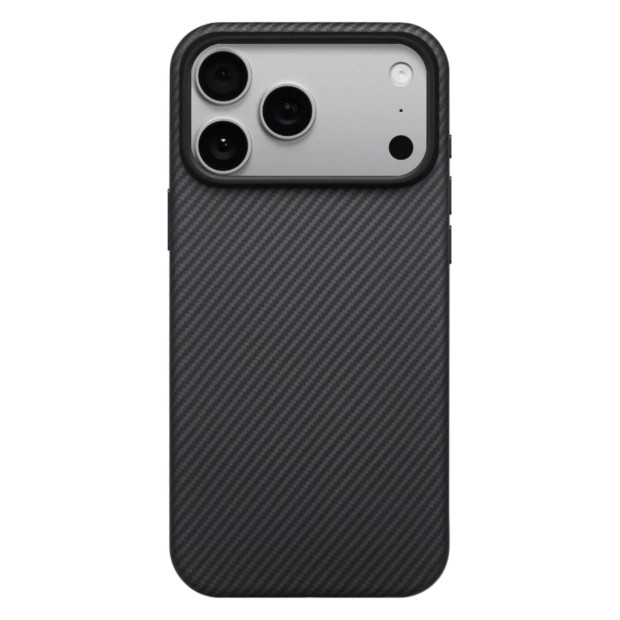 Накладка Pitaka Aramid UltraGuard Case Twill Apple iPhone 17 Pro (чорний  /  сірий)