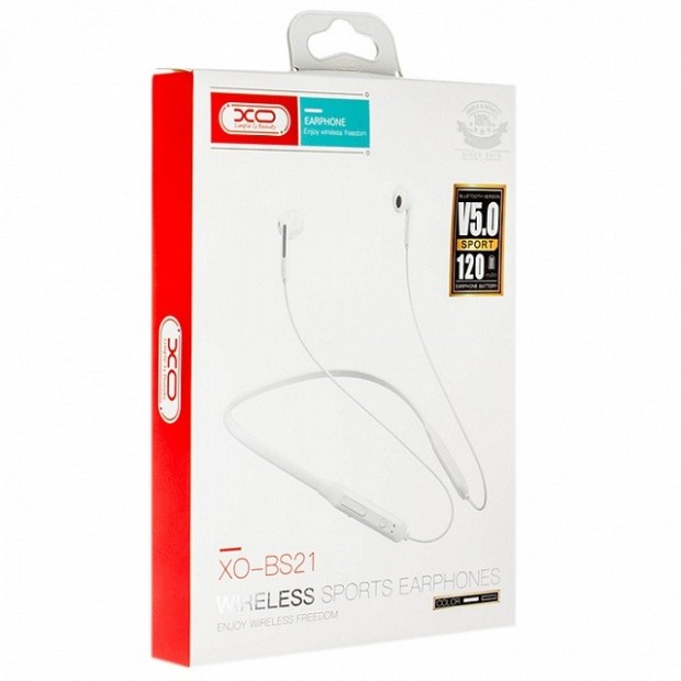 Бездротові навушники-гарнітура вкладиші XO BS21 (Білий)