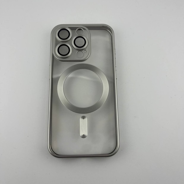 Чохол UMKU Shining з MagSafe для Apple iPhone 15 Pro (Сріблястий)