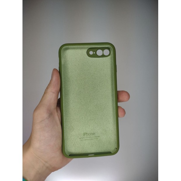 Силіконовий чохол Original RoundCam для Apple iPhone 7 Plus  /  8 Plus (46) Глибокий зелений