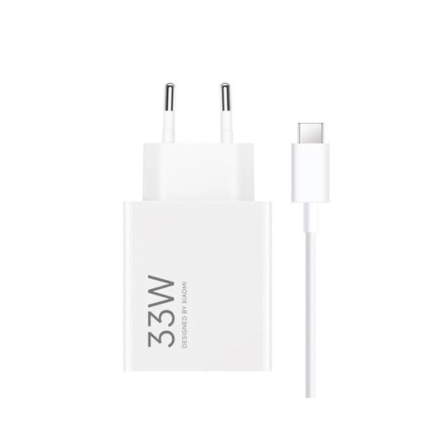 Адаптер СЗУ Xiaomi Power Adapter Suit 33W (1USB) + кабель Type-C (білий)