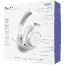 Бездротові ігрові накладні навушники-гарнітура Proove Gaming Bliss (Білий) GHBL00010002