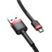 USB-кабель Baseus Cafule Special Edition 2A (3m) (MicroUSB) (Чёрный/Красный) CAMKLF-H91 USB-кабель Baseus Cafule Special Edition 2A (3m) (MicroUSB) (Чёрный/Красный) CAMKLF-H91