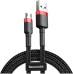 USB-кабель Baseus Cafule Special Edition 2A (3m) (MicroUSB) (Чёрный/Красный) CAMKLF-H91 USB-кабель Baseus Cafule Special Edition 2A (3m) (MicroUSB) (Чёрный/Красный) CAMKLF-H91