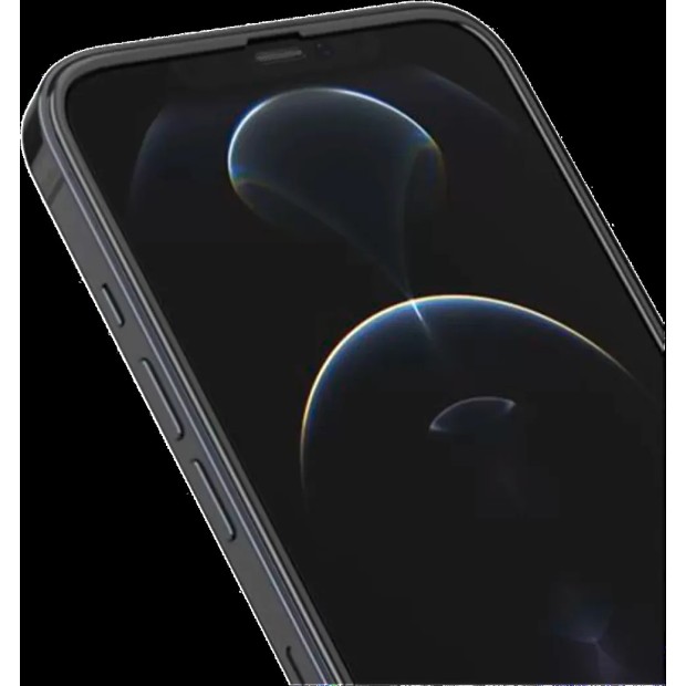 Защитное стекло iLera DeLuxe Original Apple iPhone 12 Pro Max (Black)