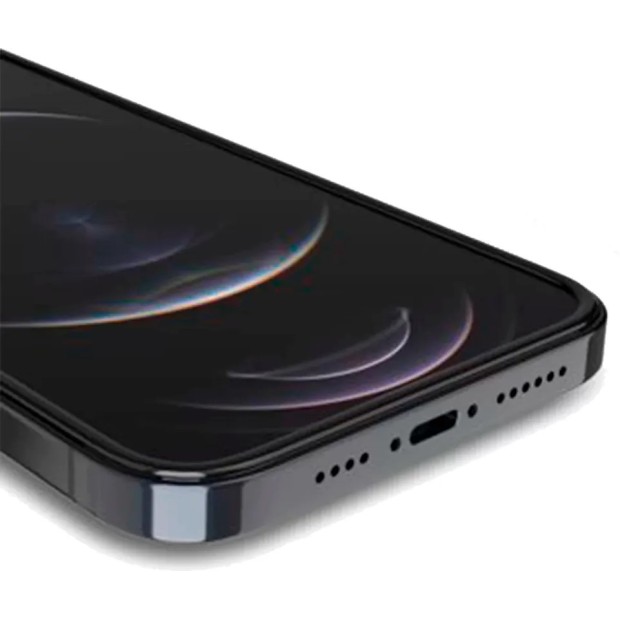 Защитное стекло iLera DeLuxe Original Apple iPhone 12 Pro Max (Black)