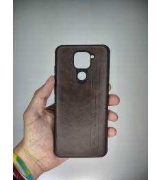 Чохол Leather Case для Xiaomi Redmi Note 9  /  Redmi 10X (Коричневий)