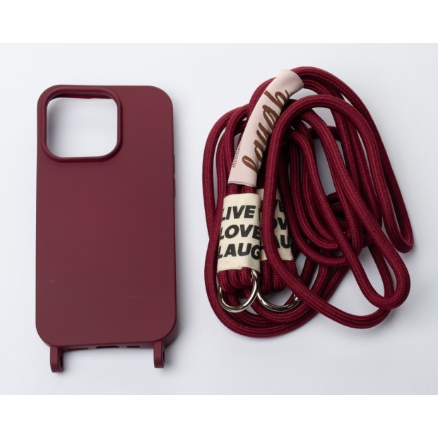 Чохол Cord Case для Apple iPhone 14 Pro (бордовий)