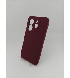 Силікон оригінальний преміум Xiaomi Redmi Note 14 4G (ShutCam) (Вишневий)