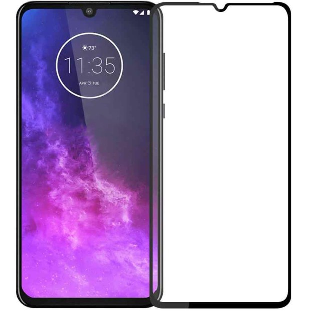 Захисне скло 3D Motorola One Zoom Чорне