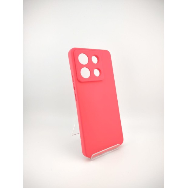 Силікон оригінальний для Xiaomi Redmi Note 13 Pro 5G  /  Poco X6 5G (ShutCam) (малиновий)
