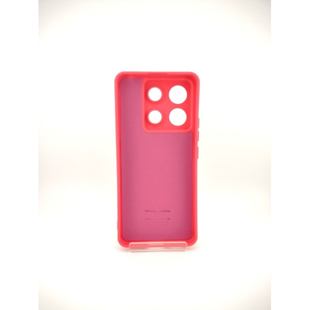 Силікон оригінальний для Xiaomi Redmi Note 13 Pro 5G  /  Poco X6 5G (ShutCam) (малиновий)