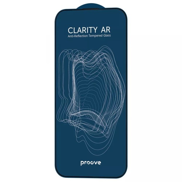 Захисне скло 5D Proove Clarity AR Apple iPhone 14 Pro Max  /  15 Plus  /  16 Plus Чорне