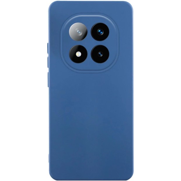 Силіконовий Original Premium Xiaomi Redmi Note 14 Pro (ShutCam) (Темно-синій)