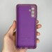 Силіконовий оригінальний чохол Samsung Galaxy A04S (2022) (ShutCam) (Фіолетовий)