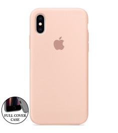 Силикон Original Round Case Apple iPhone XS Max (08) Pink Sand