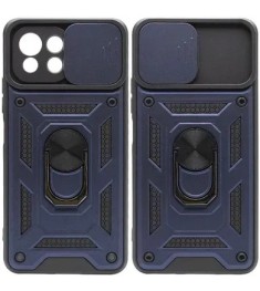Броньований чохол-кейс Ring Serge Armor для Xiaomi Mi 11 Lite (ShutCam) (Синій)