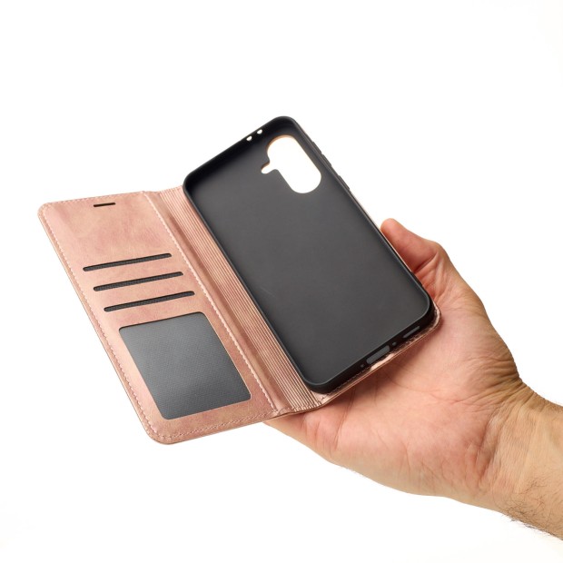 Чехол-книжка Leather Elegant Samsung Galaxy А37/ А36/ A56 (Бронзовый)