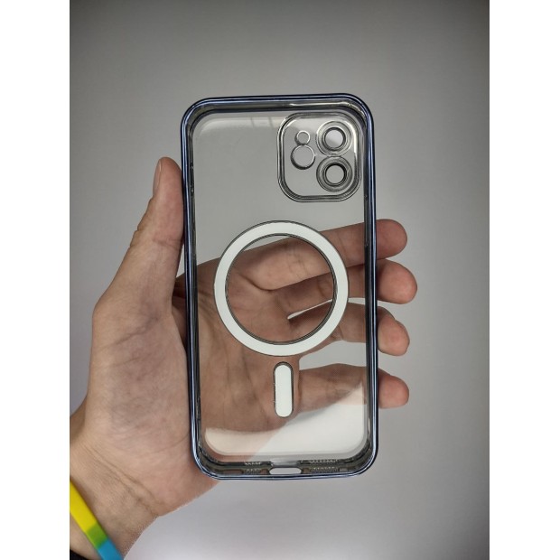 Чохол UMKU Shining з MagSafe для Apple iPhone 12 (Синій)