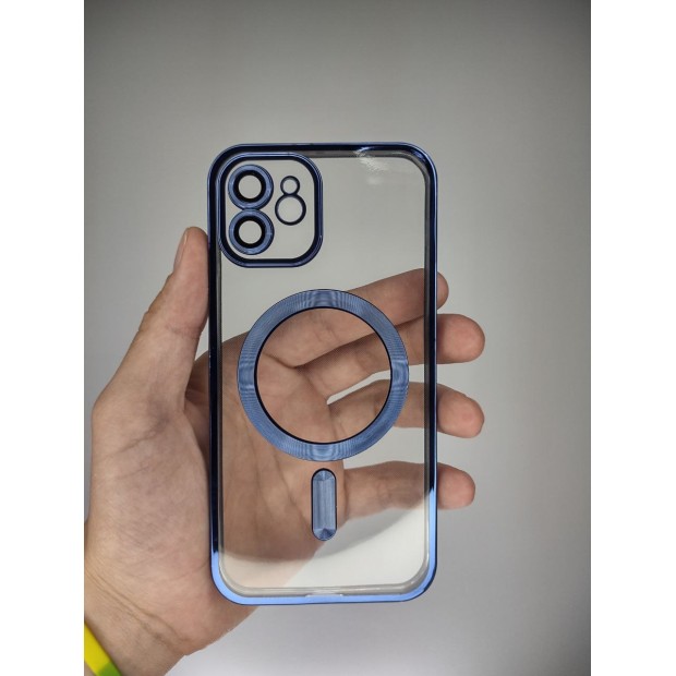 Чохол UMKU Shining з MagSafe для Apple iPhone 12 (Синій)